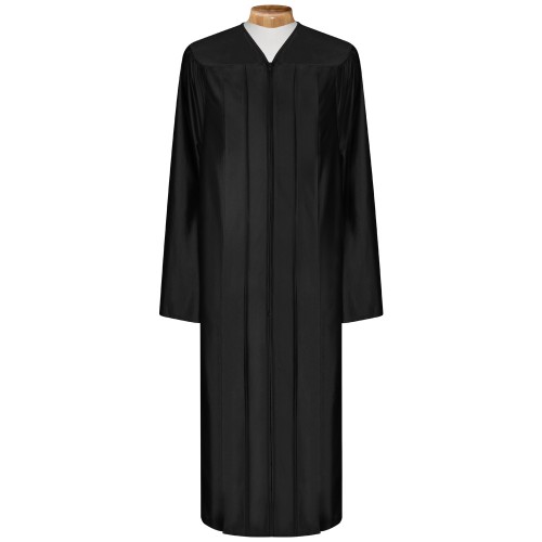 Shiny Black Choir Robe