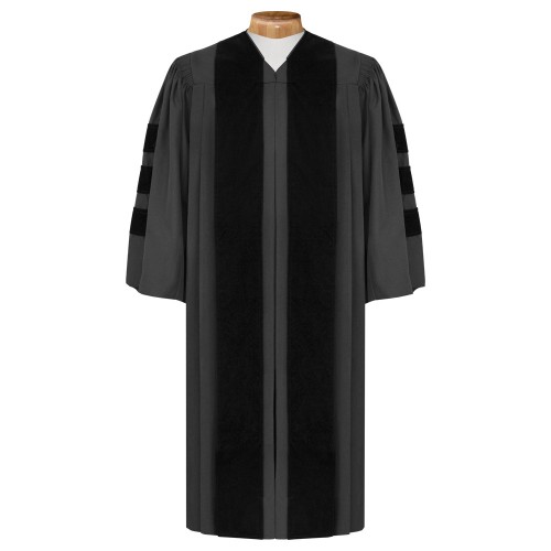 Deluxe Black Clergy Robe