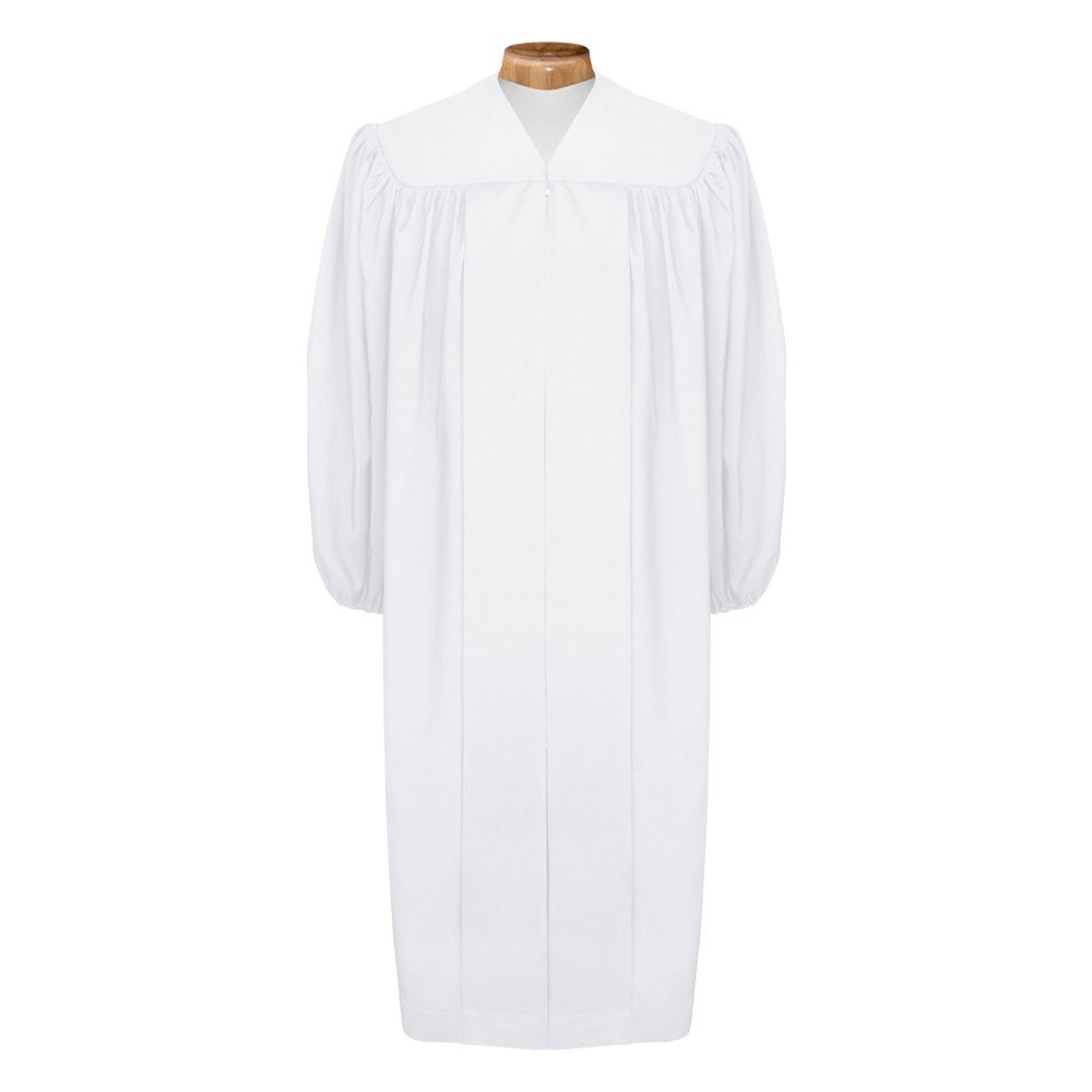 Premium White Baptismal Robe