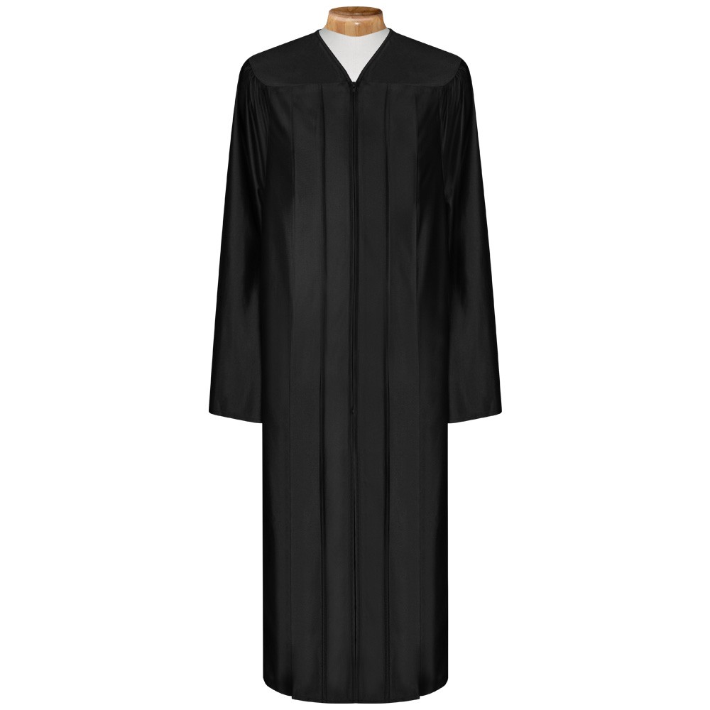 Shiny Black Choir Robe