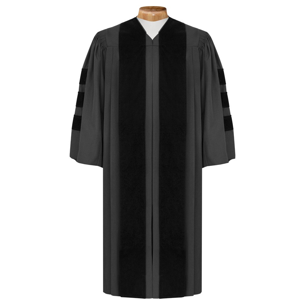 Deluxe Black Clergy Robe