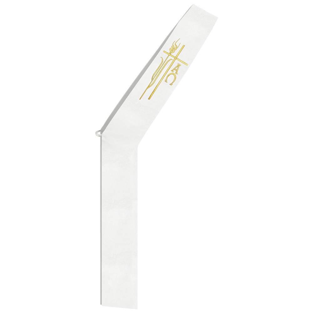 White Deacon Stole